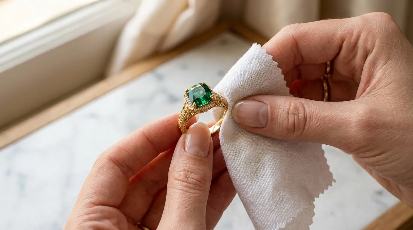 Nettoyer une bague en argent noirci : bicarbonate de soude